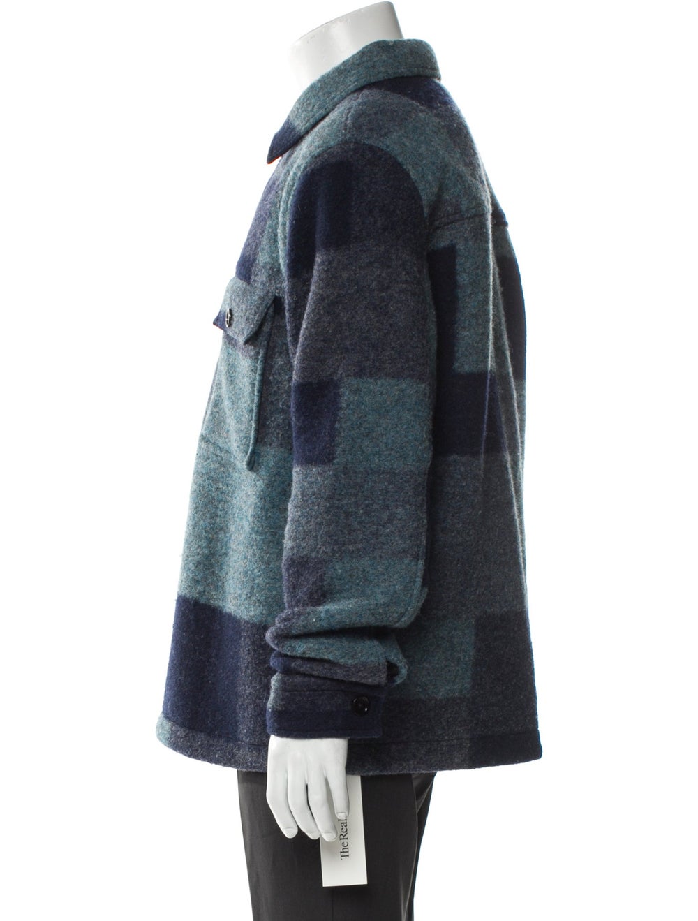 NN07 Wool Colorblock Pattern Jacket - image 2