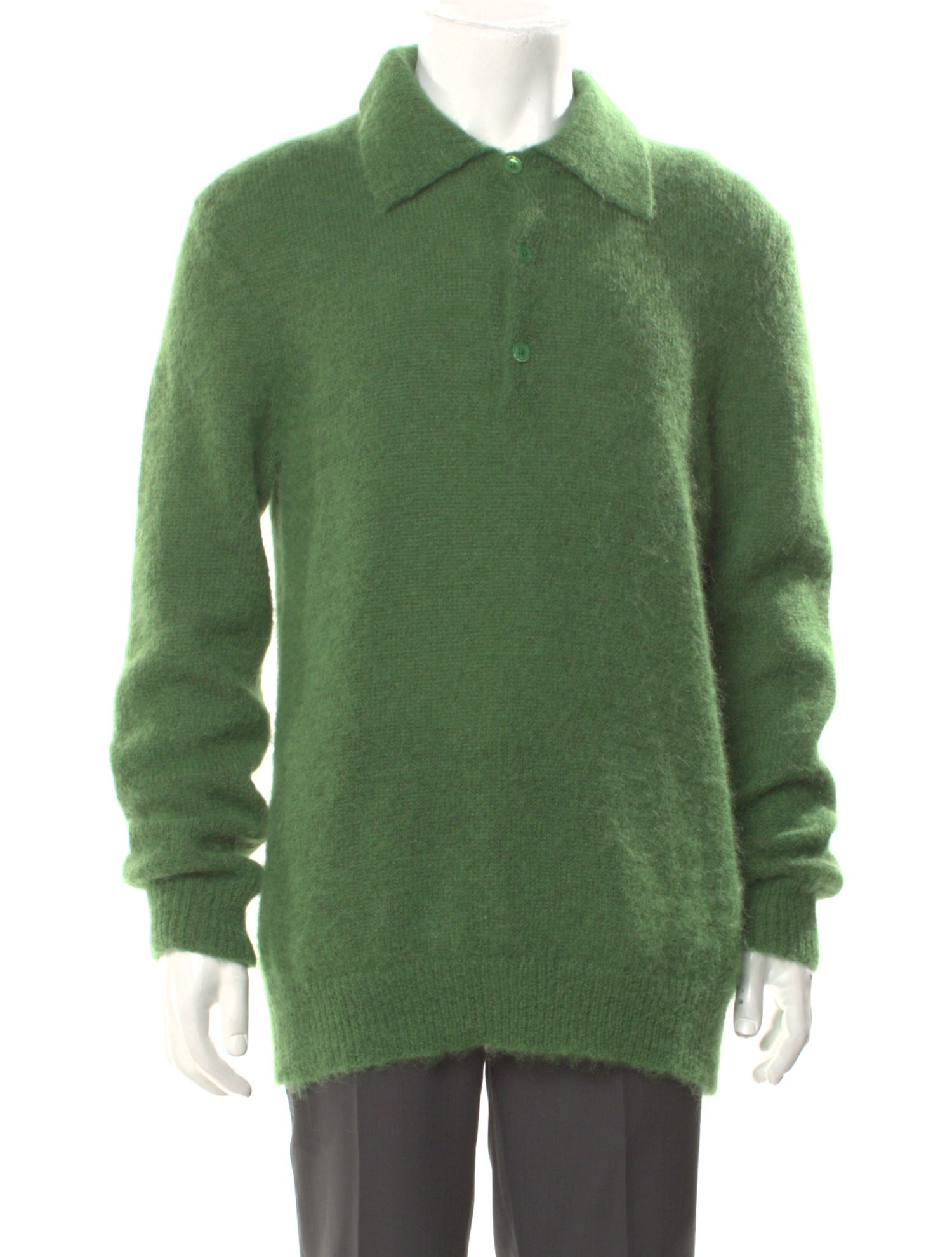 NN07 Alpaca Collar Polo Sweater