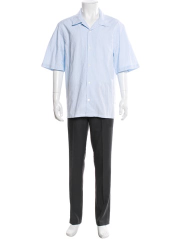 Pre-owned Nn07 Striped Short Sleeve Shirt In Blue