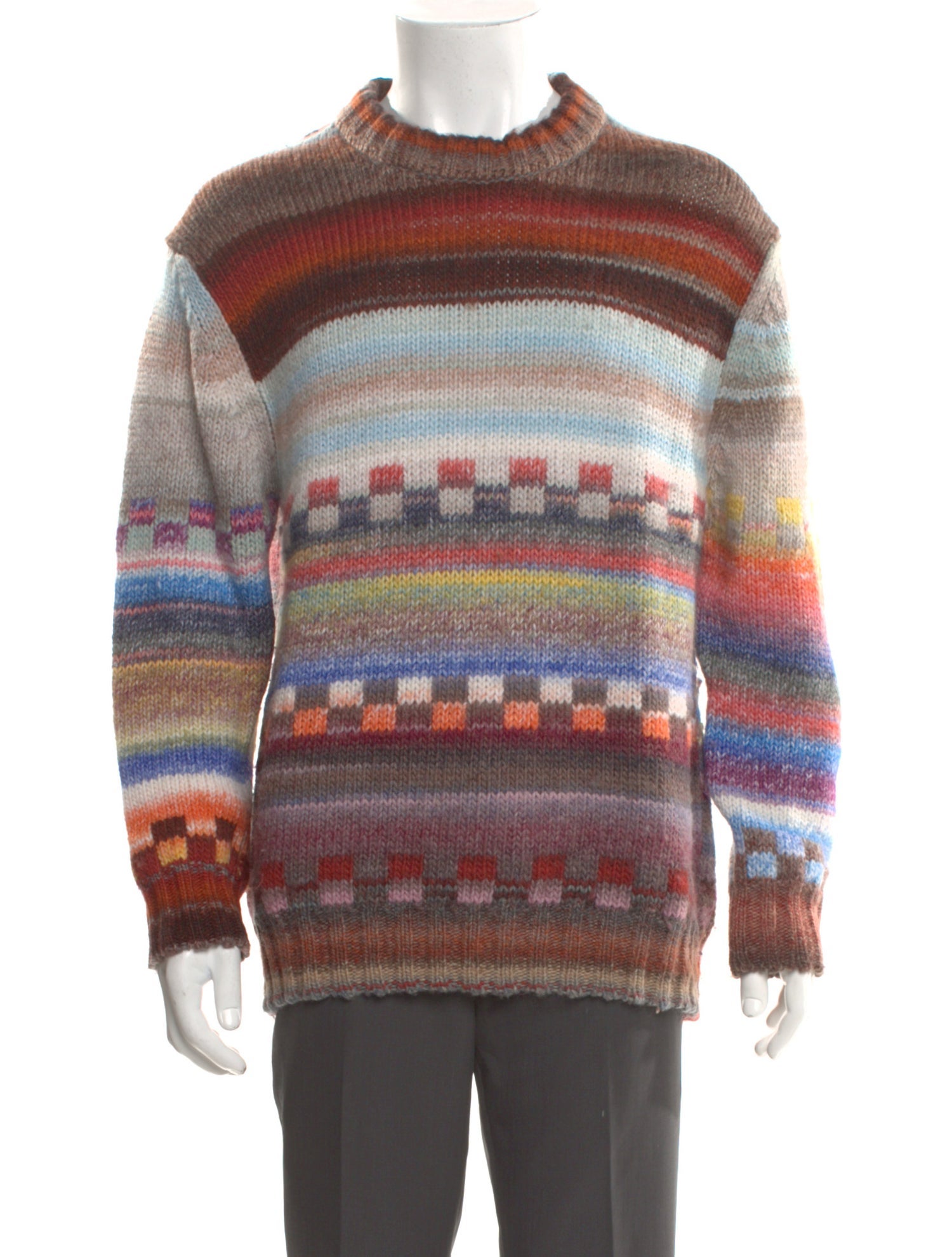 NN07 Striped Crew Neck Pullover