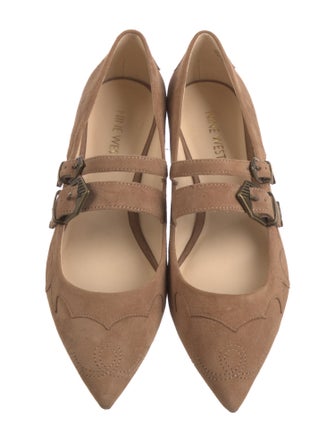 Nine West Suede Mary Jane Flats