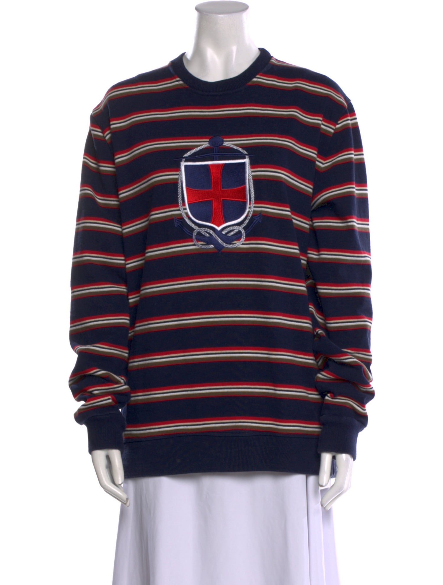 Noah Striped Crew Neck Sweatshirt