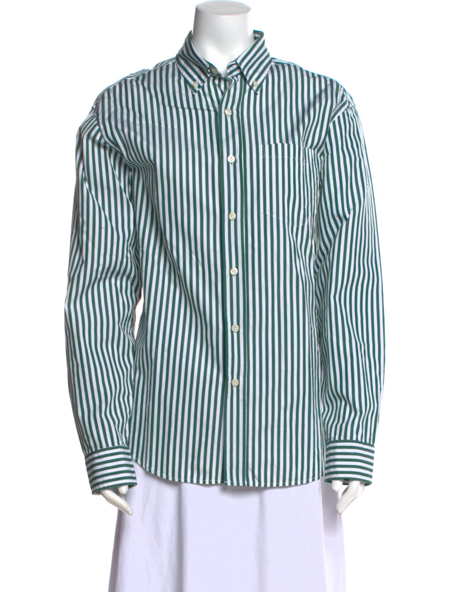 Noah Striped Long Sleeve Button-Up Top