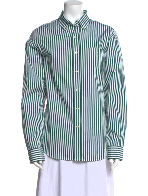 Noah Striped Long Sleeve Button-Up Top