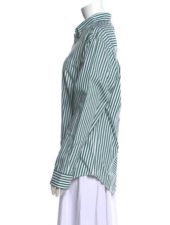 Noah Striped Long Sleeve Button-Up Top