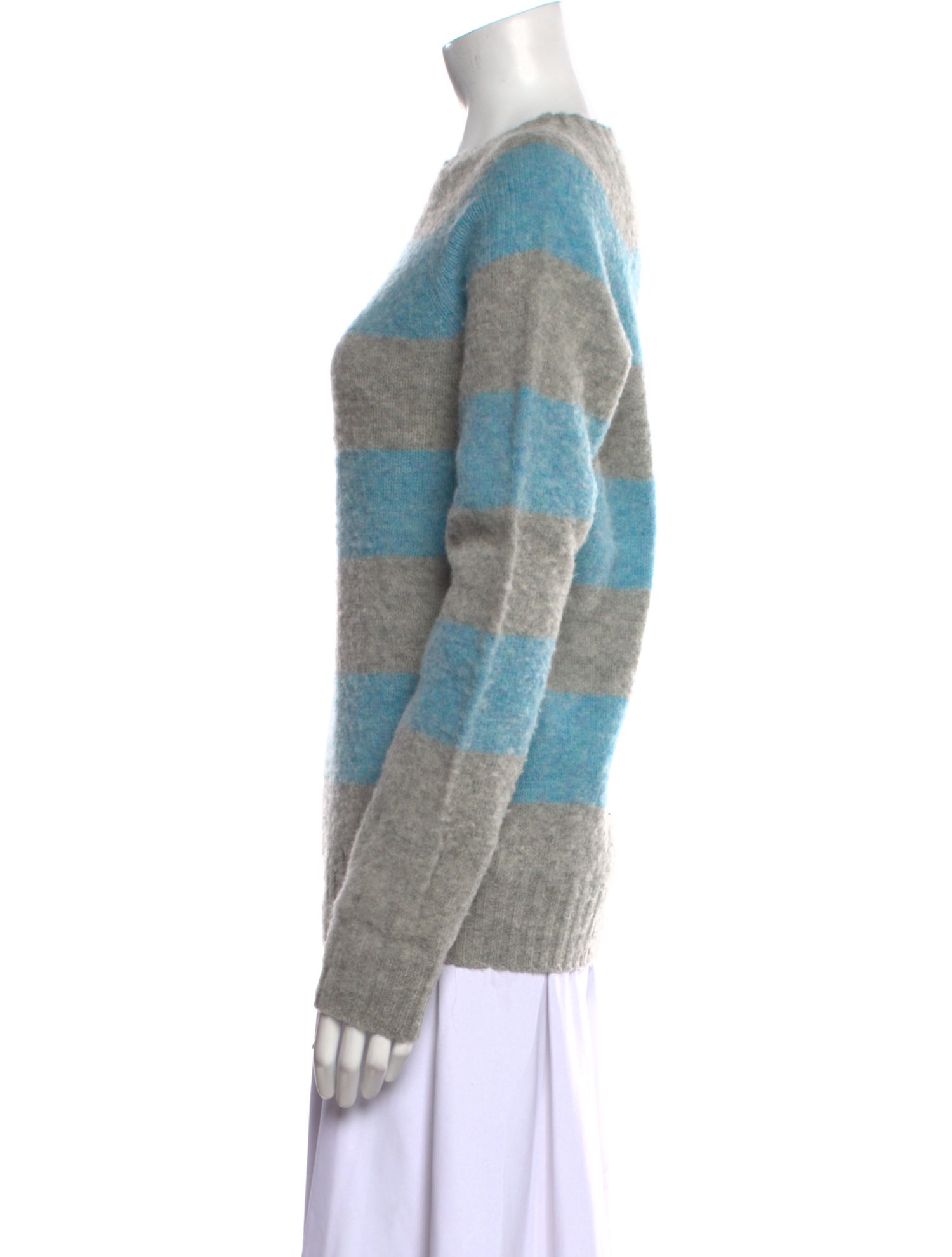 Noah Lambswool Striped Sweater