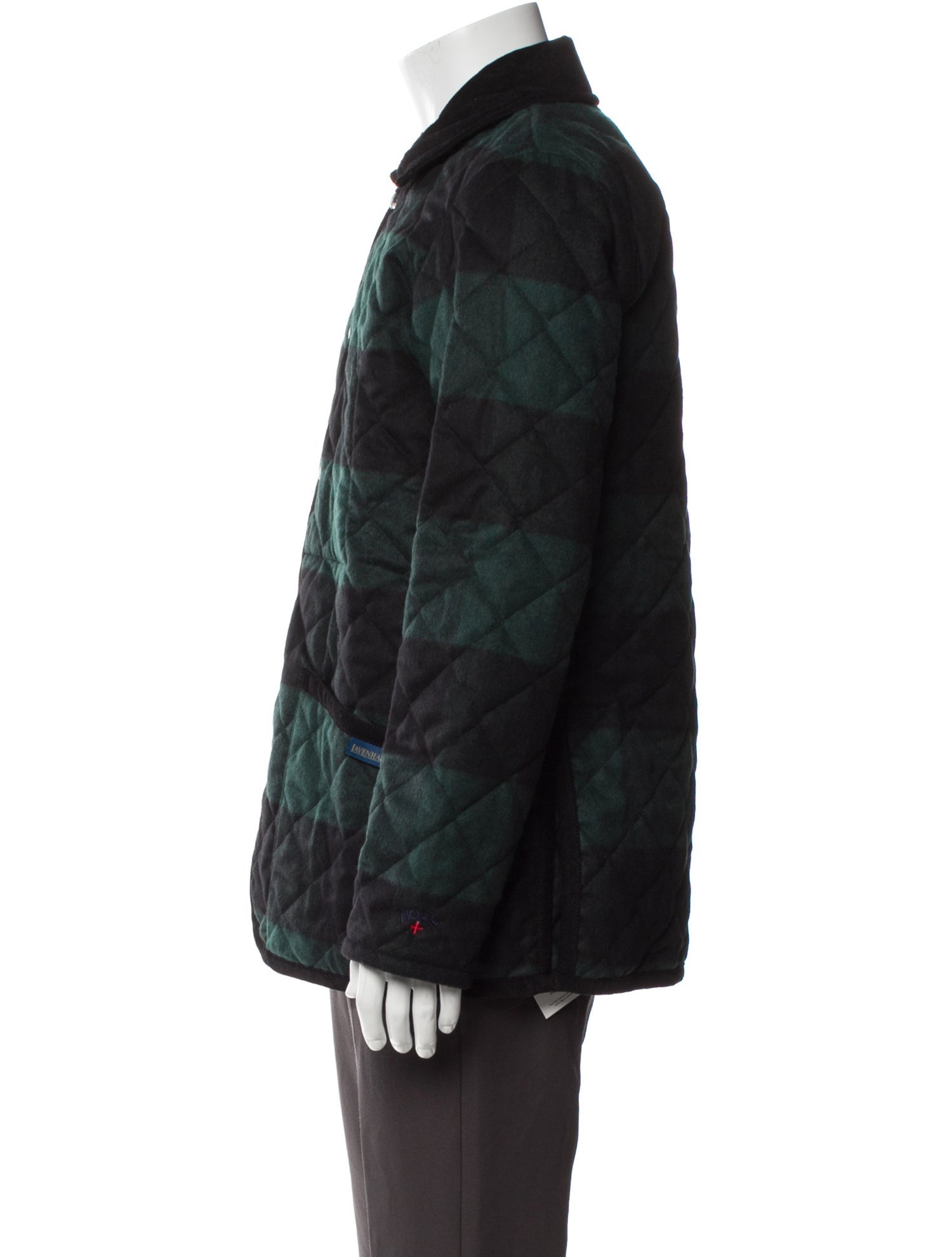 Noah Wool Plaid Print Utility Jacket