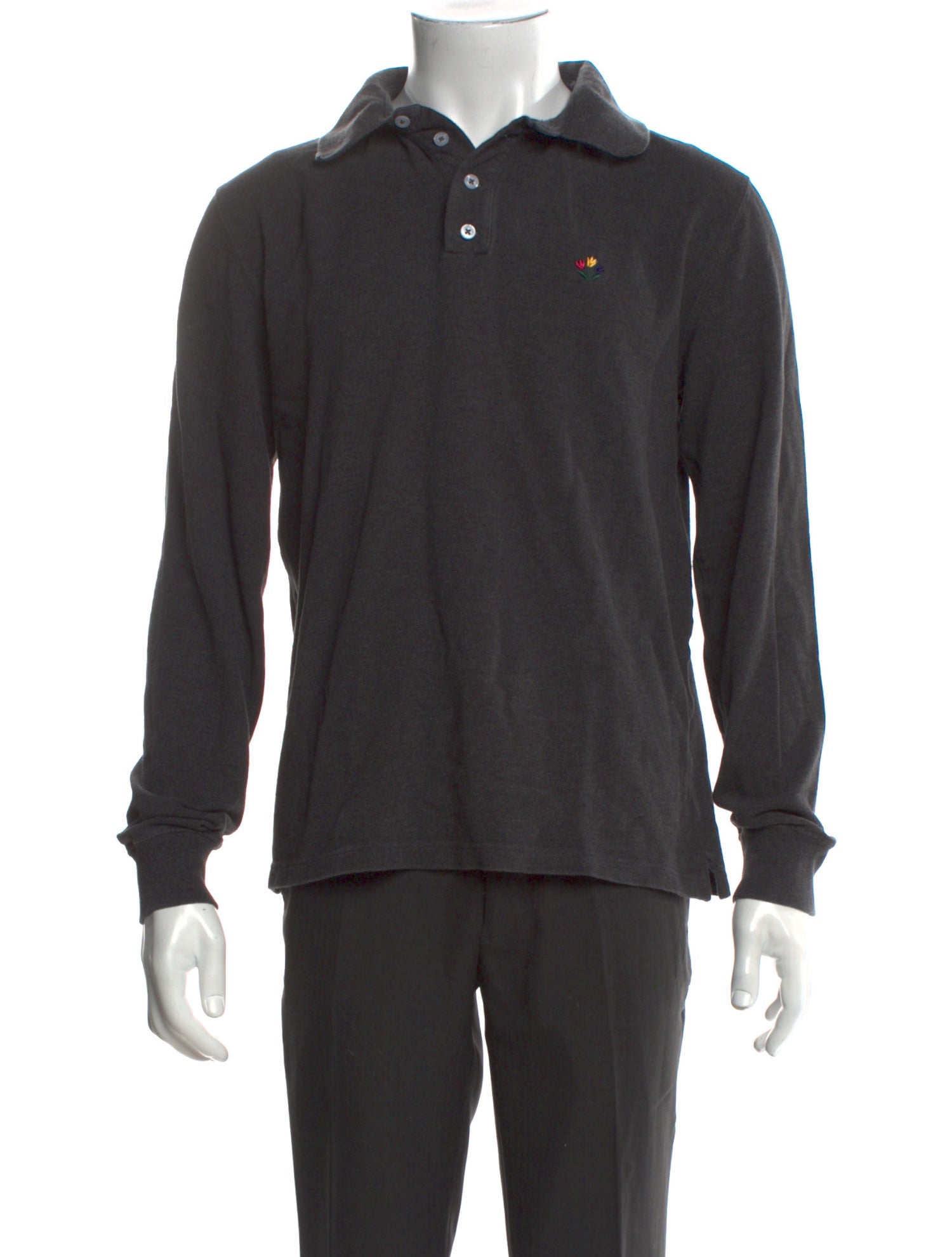 Noah Crew Neck Long Sleeve Polo Shirt