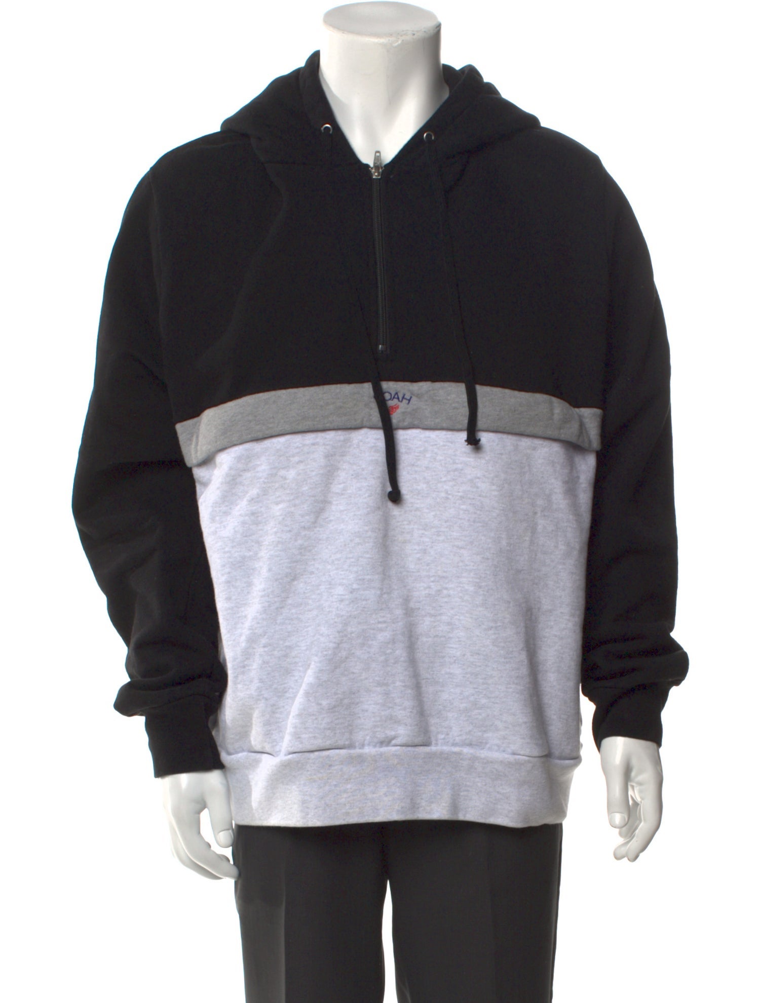 Noah Colorblock Pattern Crew Neck Hoodie