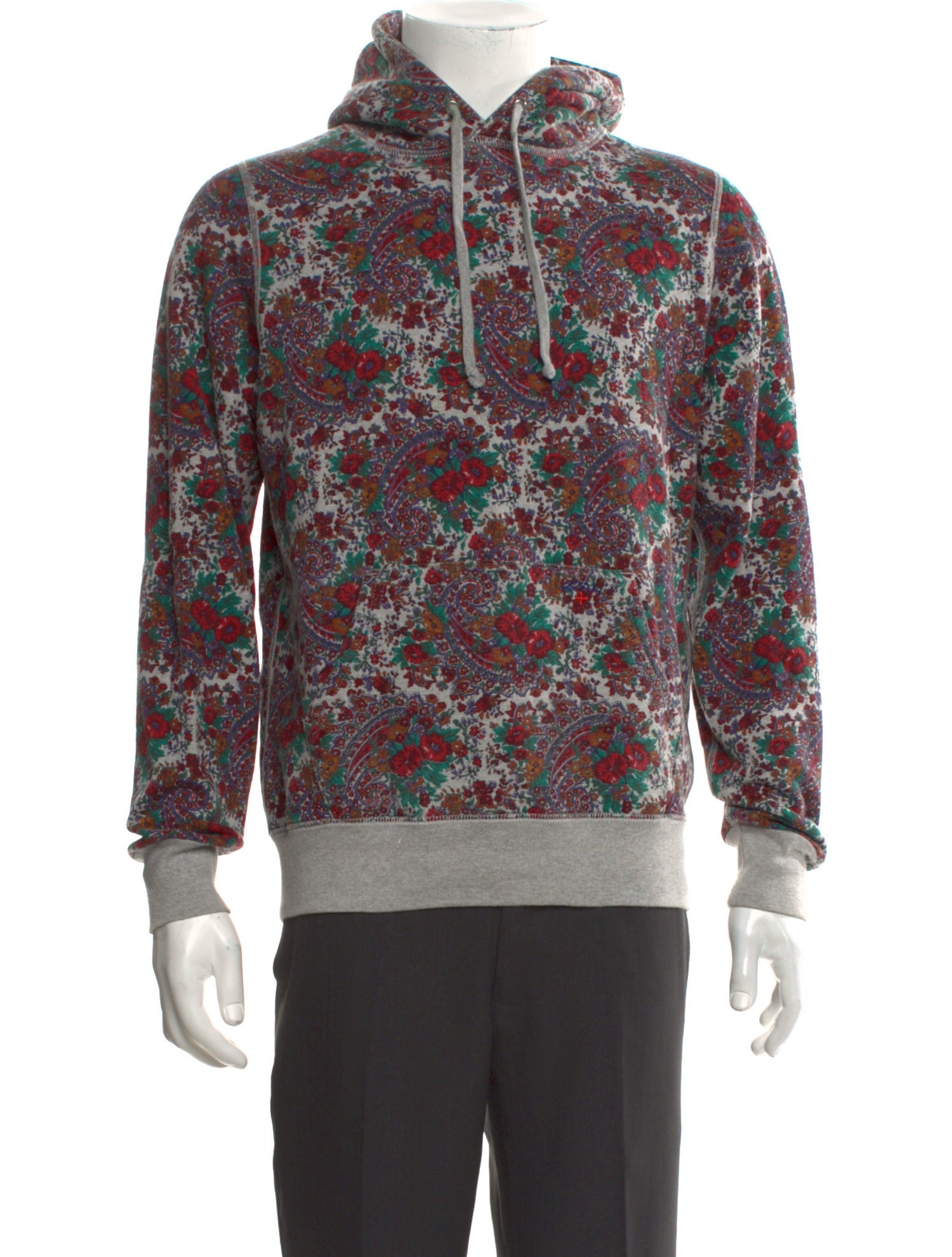 Noah Floral Print Crew Neck Hoodie