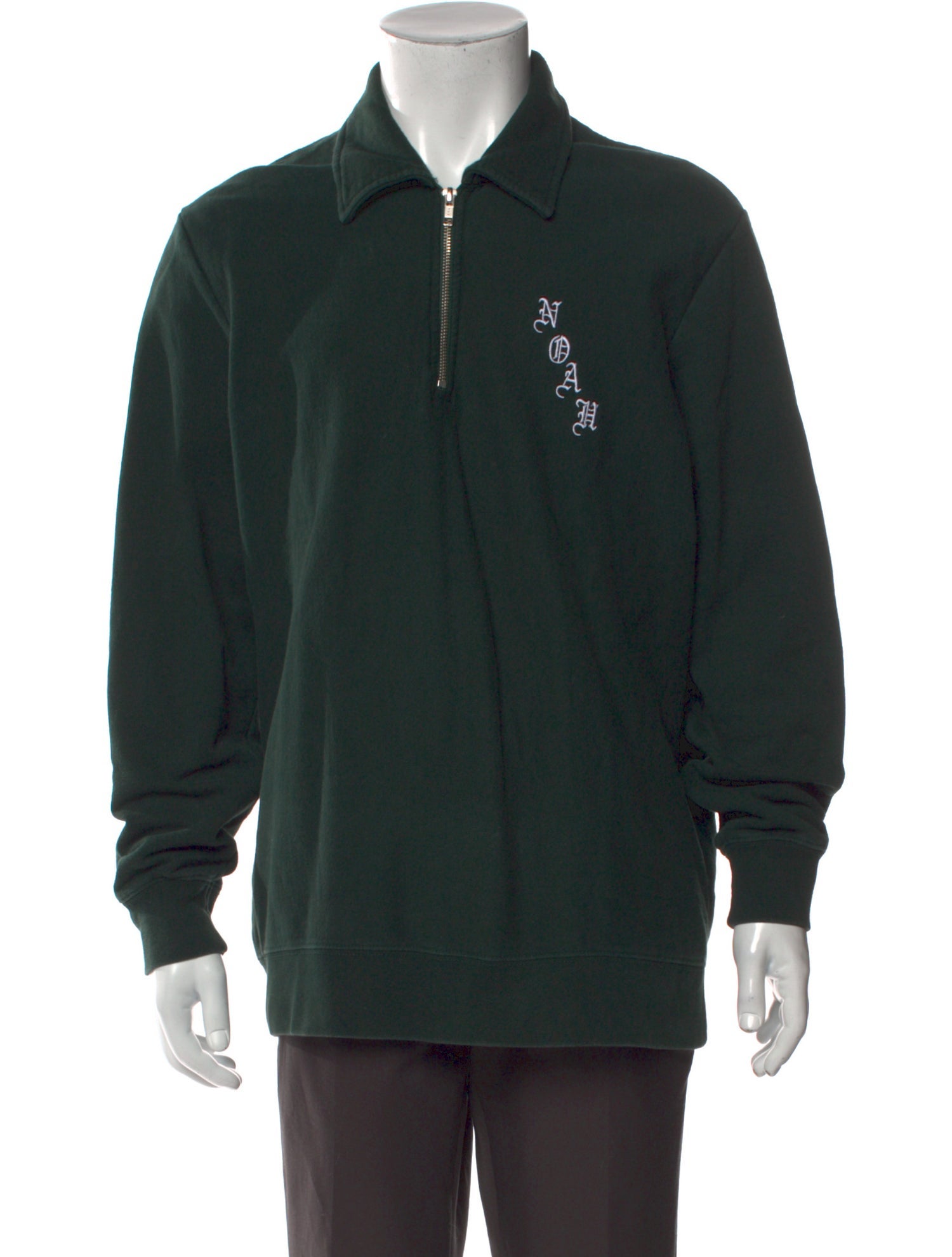 Noah Graphic Print Mock Neck Polo Sweater