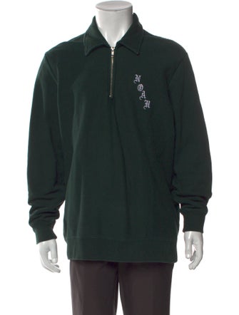 Noah Graphic Print Mock Neck Polo Sweater