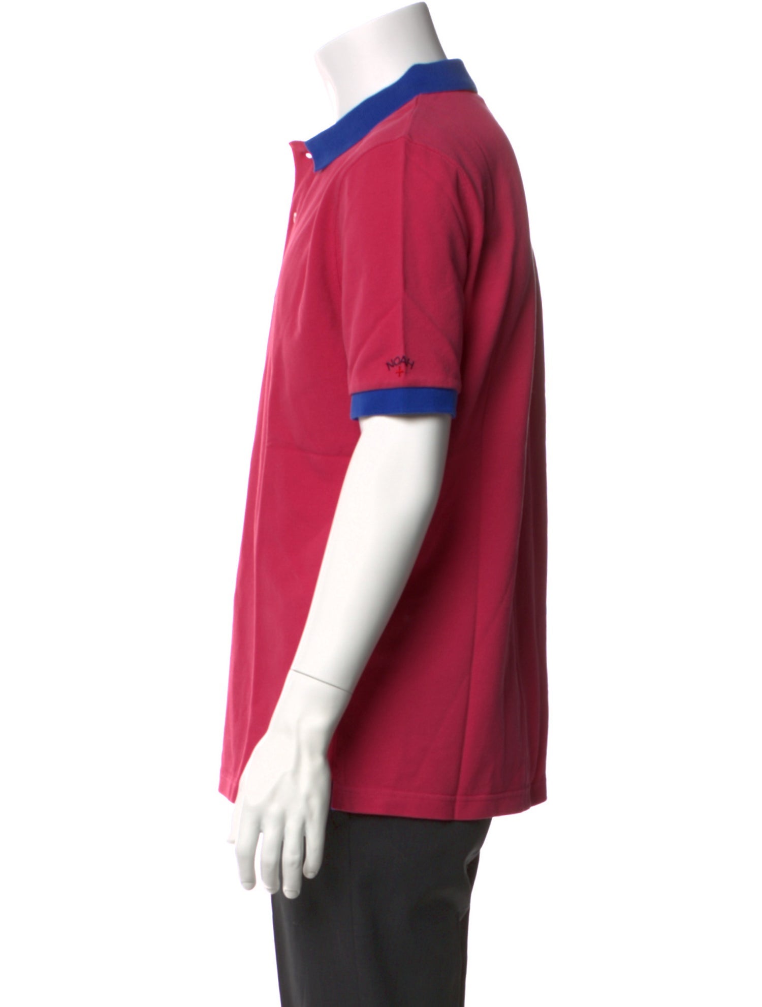 Noah Colorblock Pattern Crew Neck Polo Shirt w/ Tags