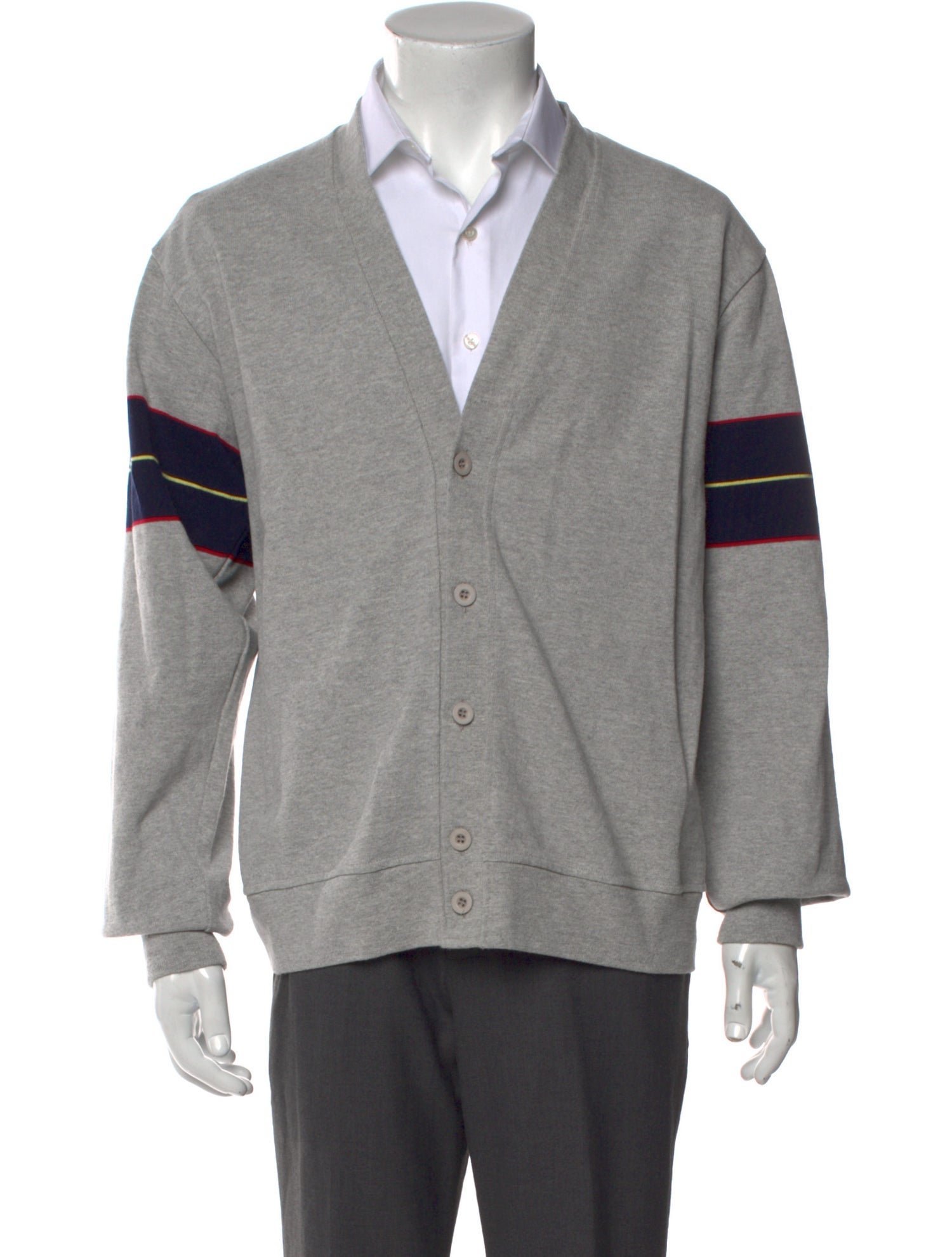 Noah Colorblock Pattern V-Neck Cardigan