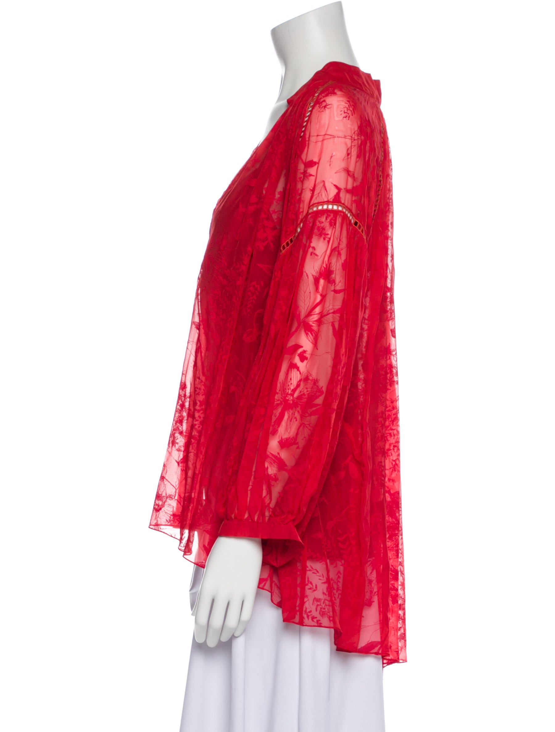 Noon By Noor V-Neck Long Sleeve Blouse