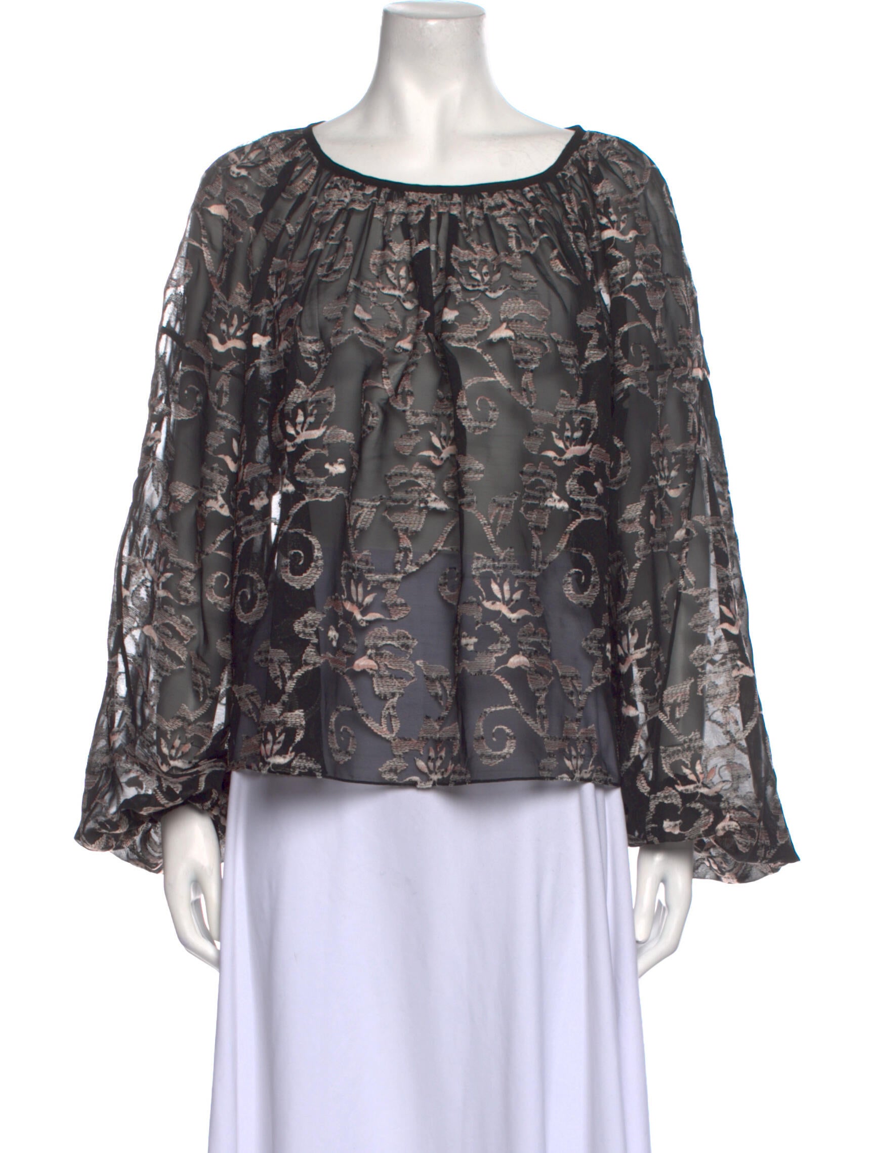 Noon By Noor Silk Printed Blouse