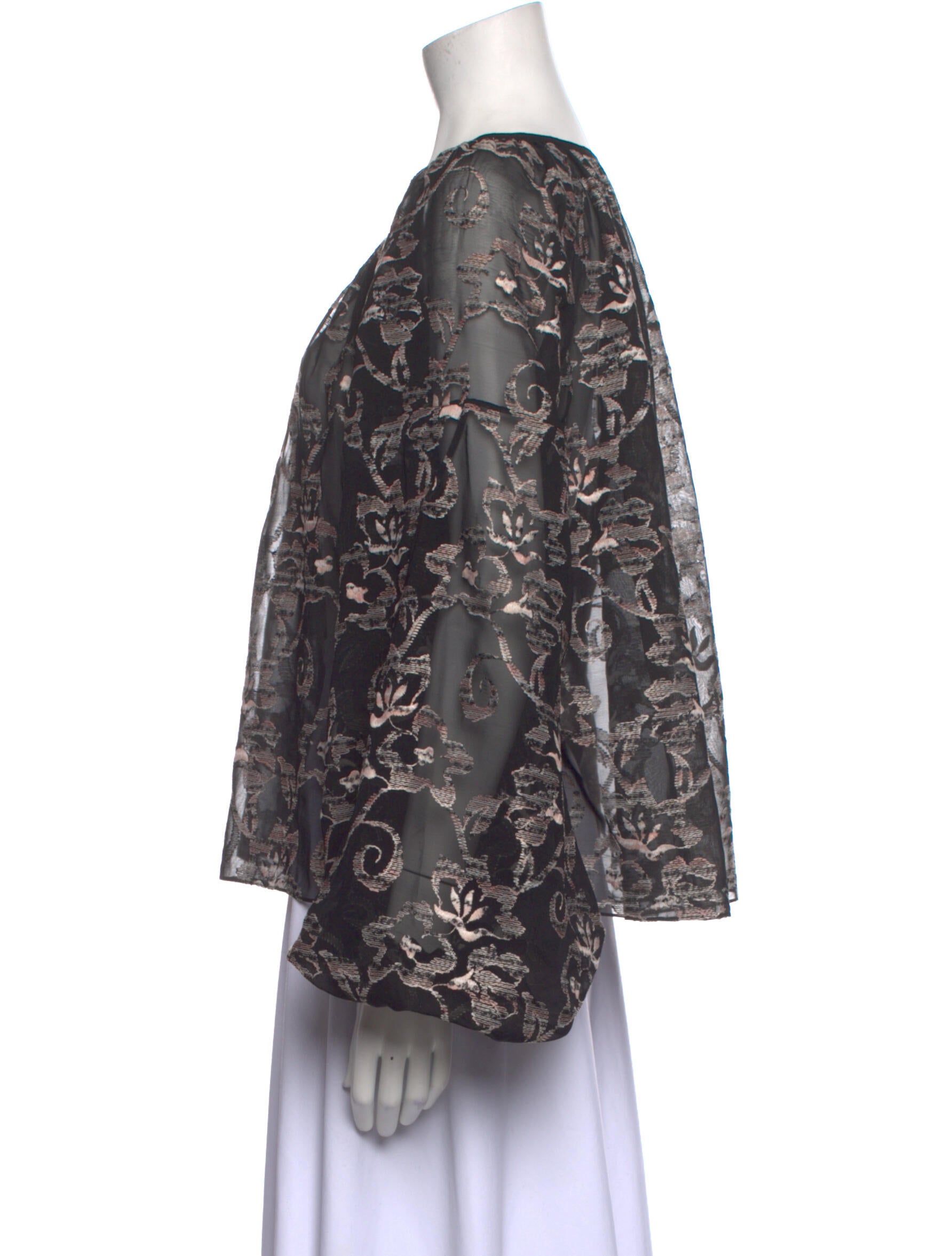 Noon By Noor Silk Printed Blouse