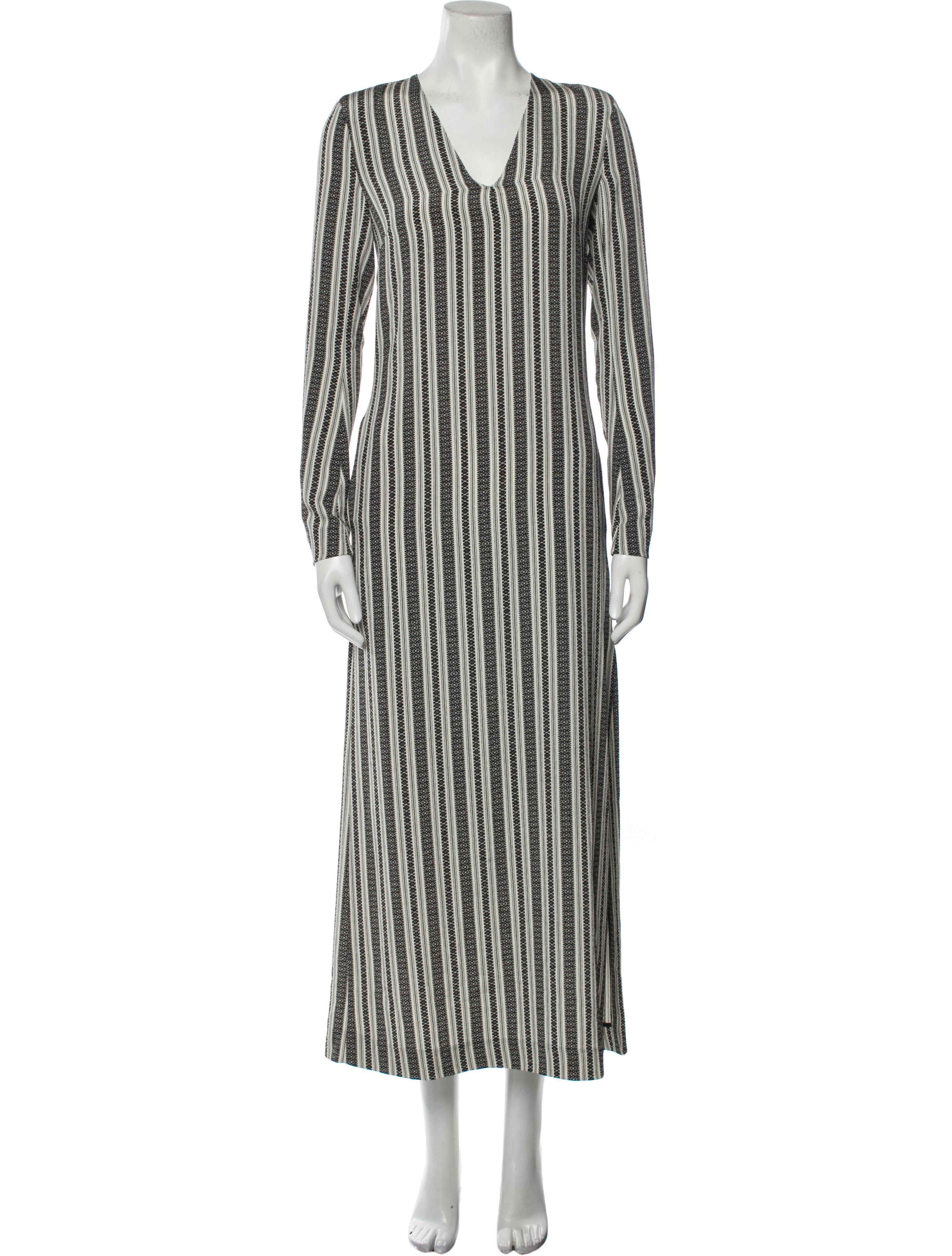 Noon By Noor Striped Long Dress