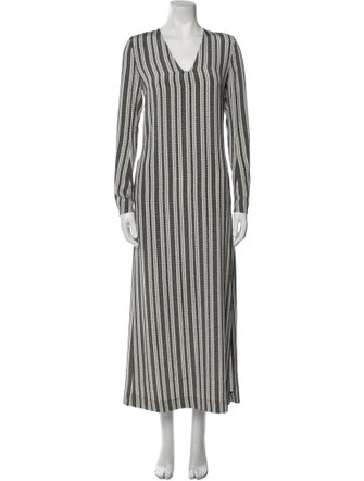 Noon By Noor Striped Long Dress