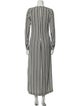 Noon By Noor Striped Long Dress