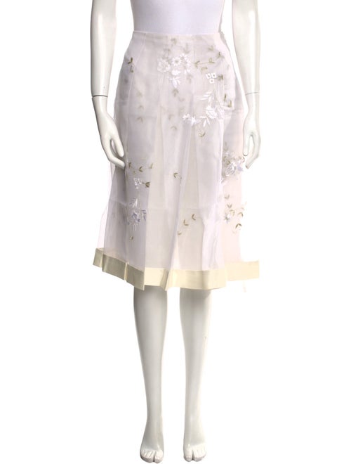 Noon By Noor Lace Pattern Knee-Length Skirt