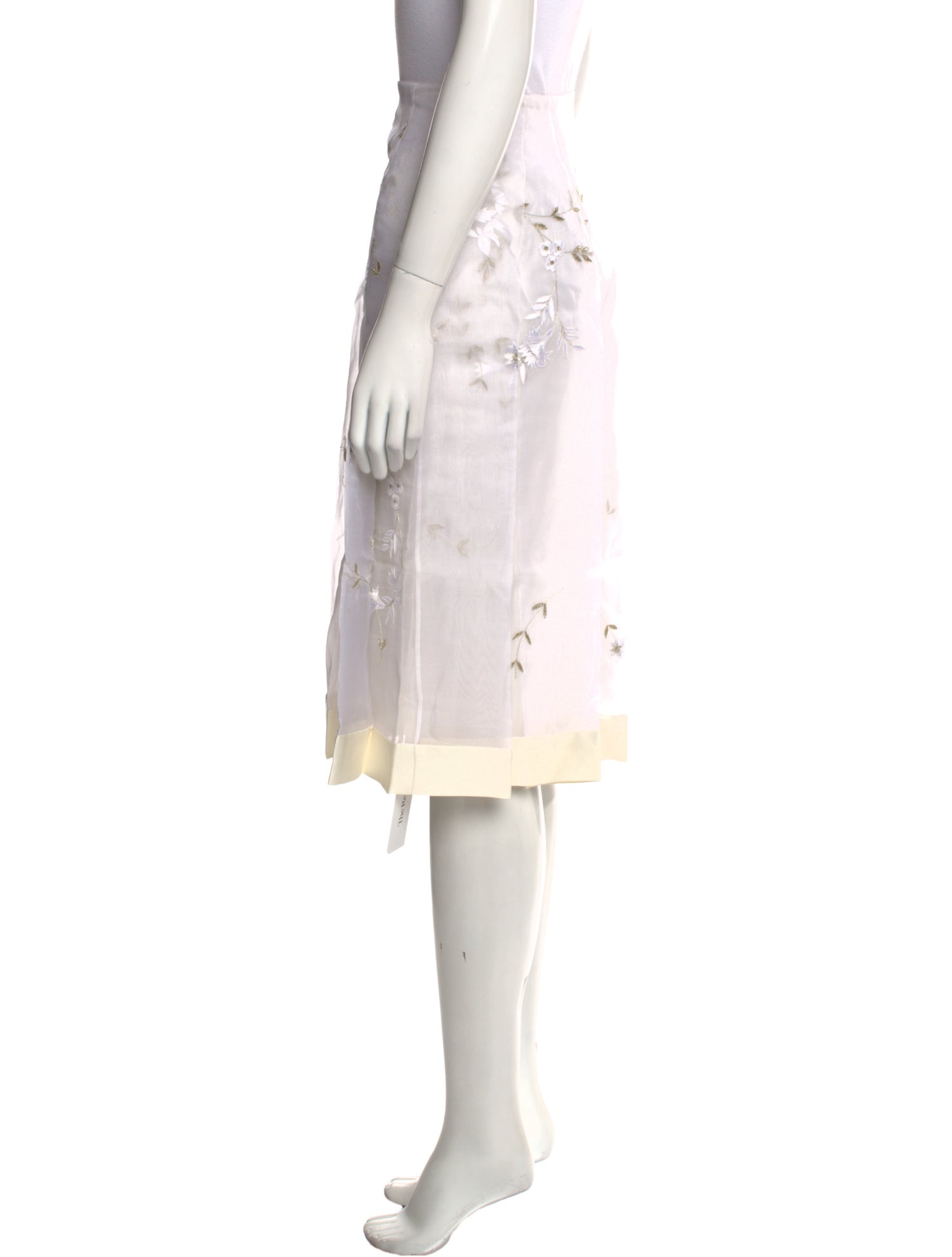 Noon By Noor Silk Knee-Length Skirt