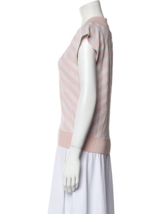 Noon By Noor Striped V-Neck Top