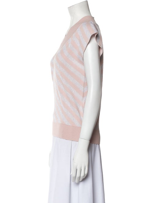 Noon By Noor Striped V-Neck Top