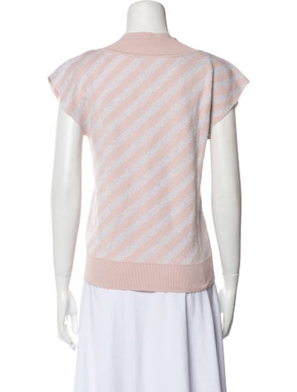 Noon By Noor Striped V-Neck Top