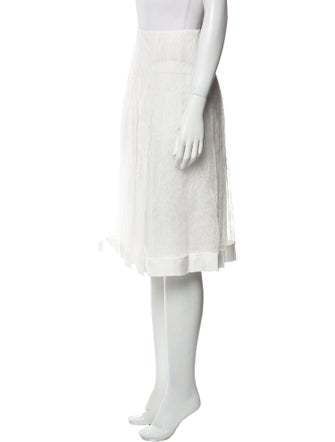 Noon By Noor Mesh Accents Knee-Length Skirt