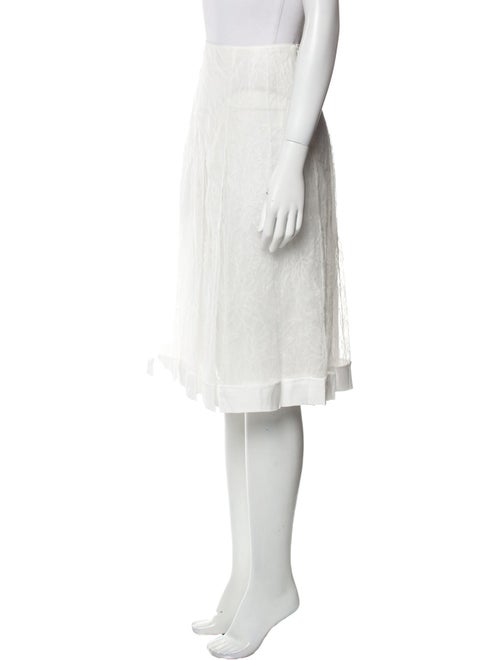 Noon By Noor Mesh Accents Knee-Length Skirt