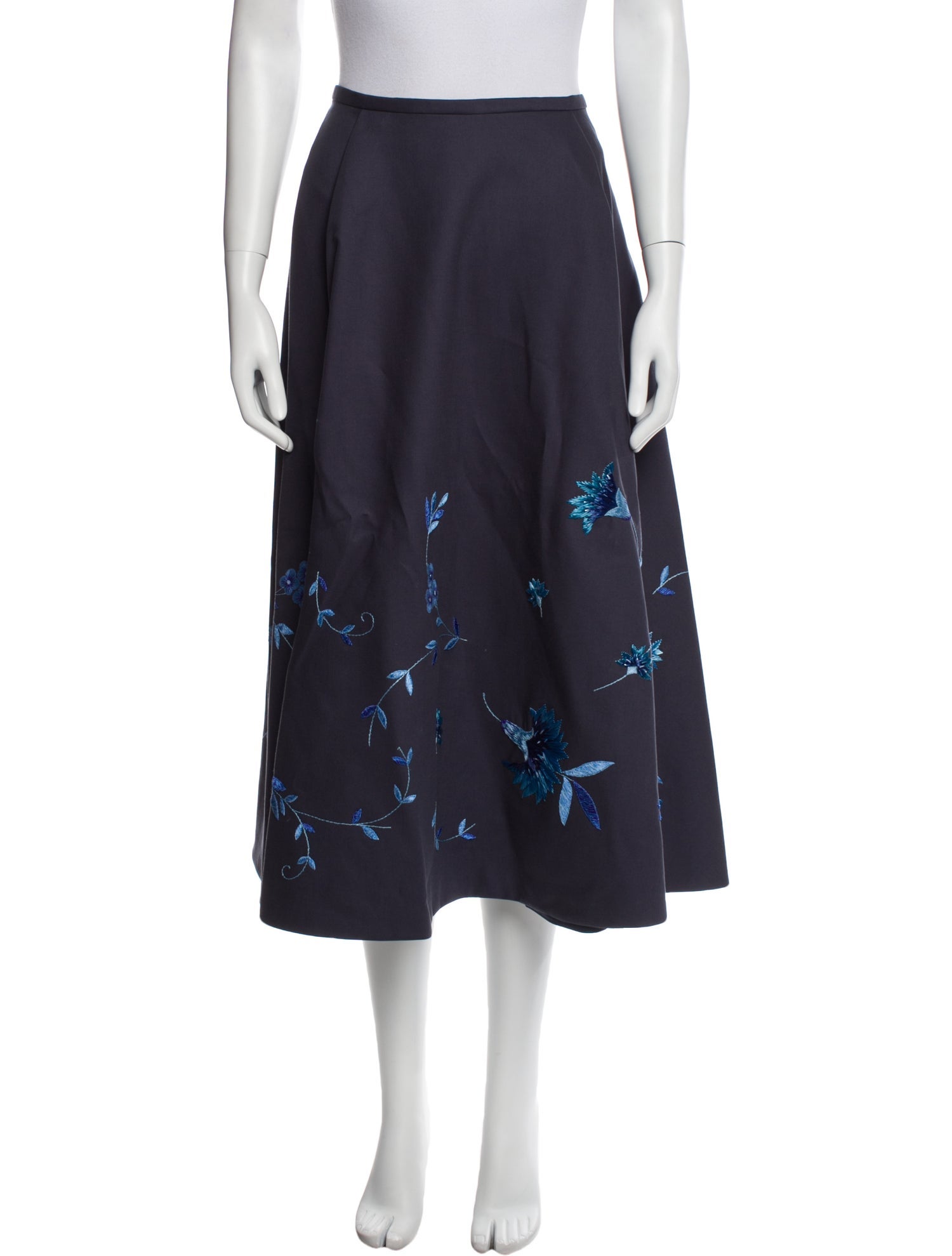 Noon By Noor Wool Midi Length Skirt