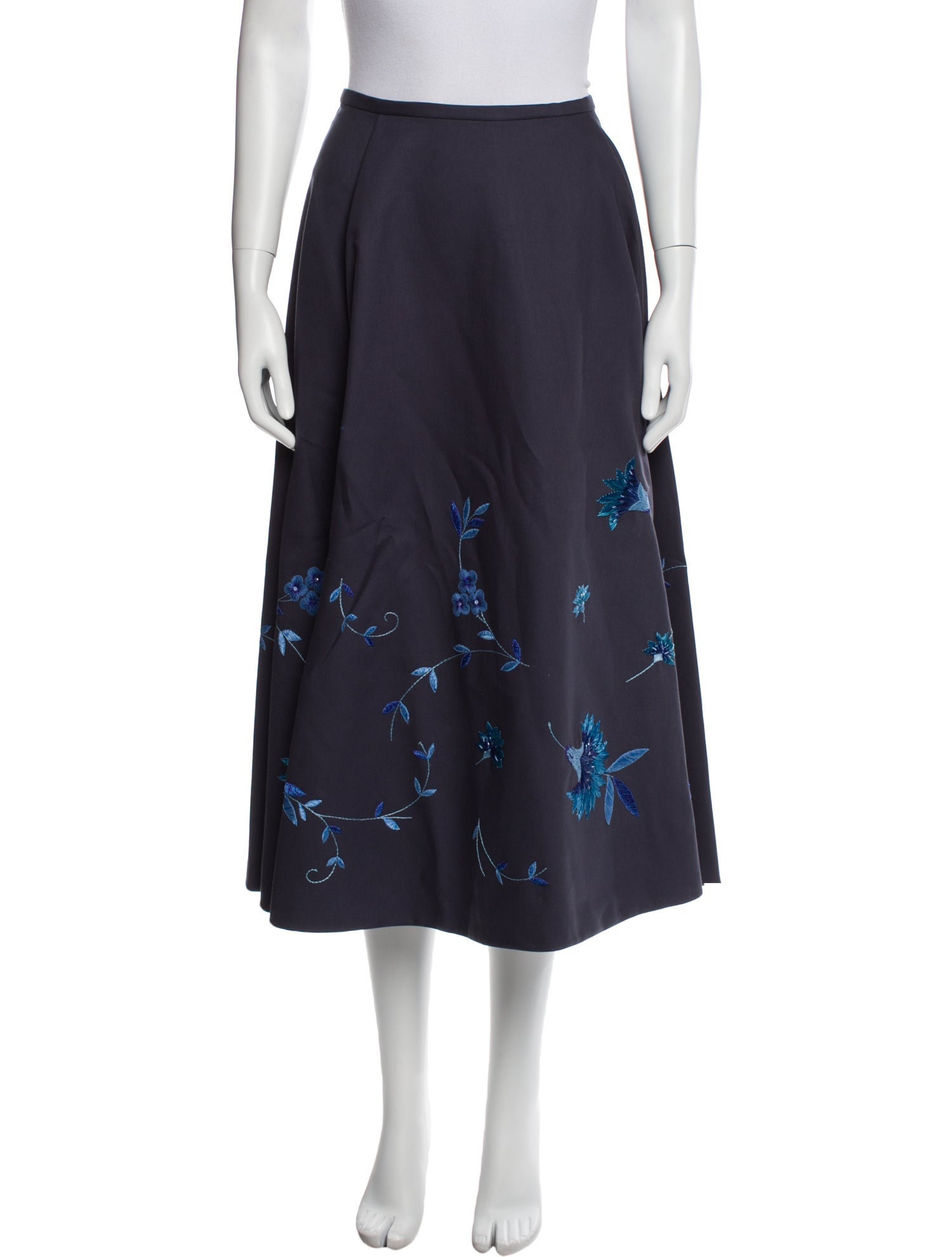 Noon By Noor Wool Midi Length Skirt