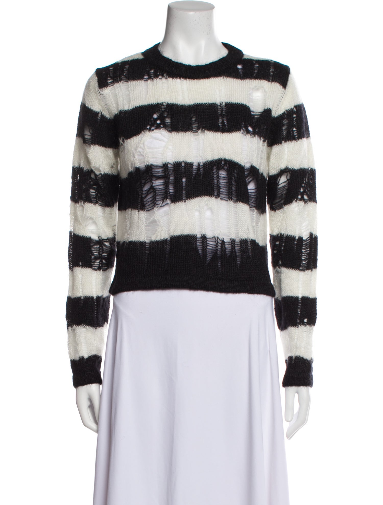 Noon By Noor Striped Crew Neck Sweater w/ Tags