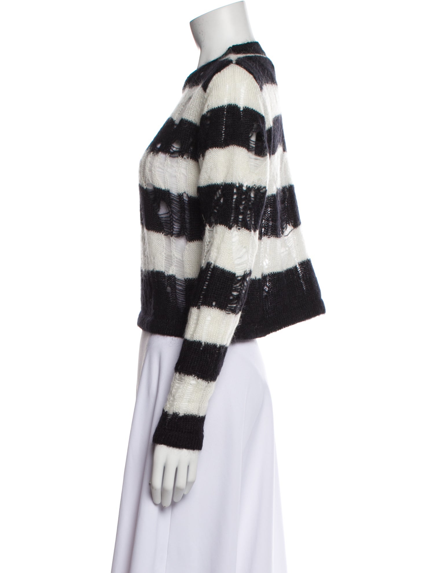 Noon By Noor Striped Crew Neck Sweater w/ Tags