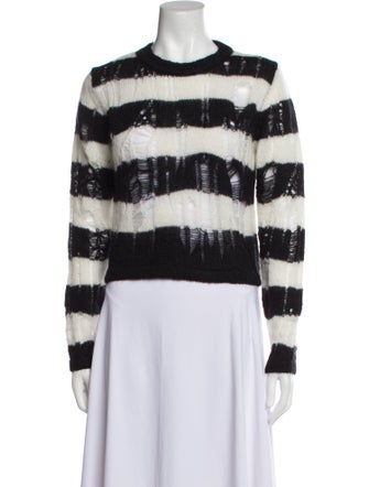 Noon By Noor Striped Crew Neck Sweater
