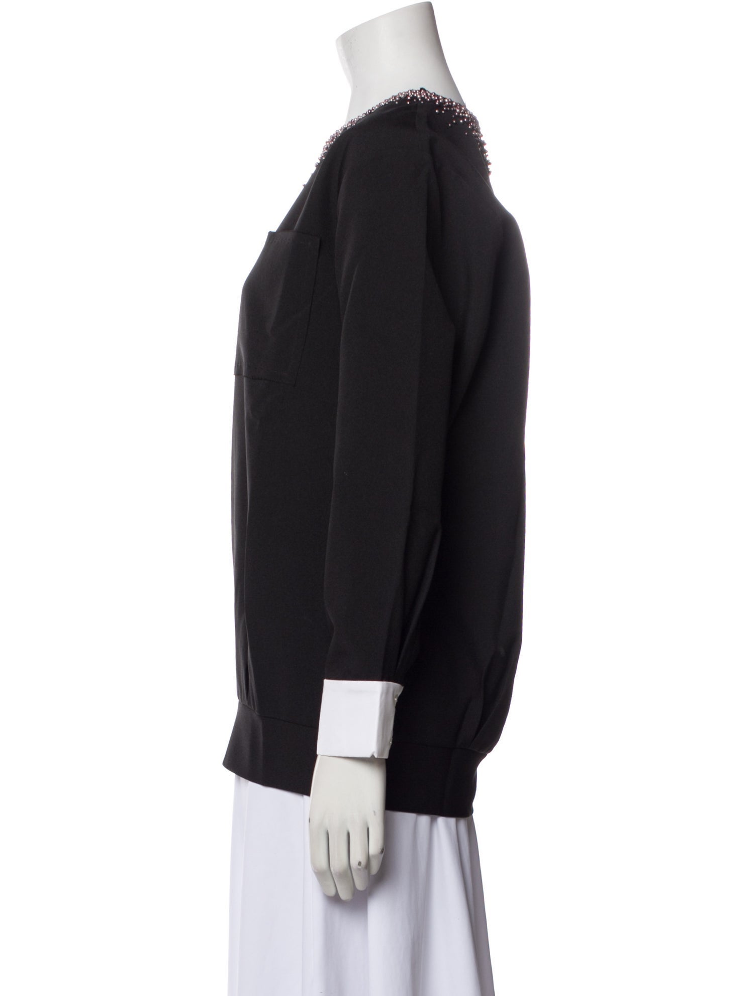 Noon By Noor Crew Neck Three-Quarter Sleeve Sweatshirt w/ Tags