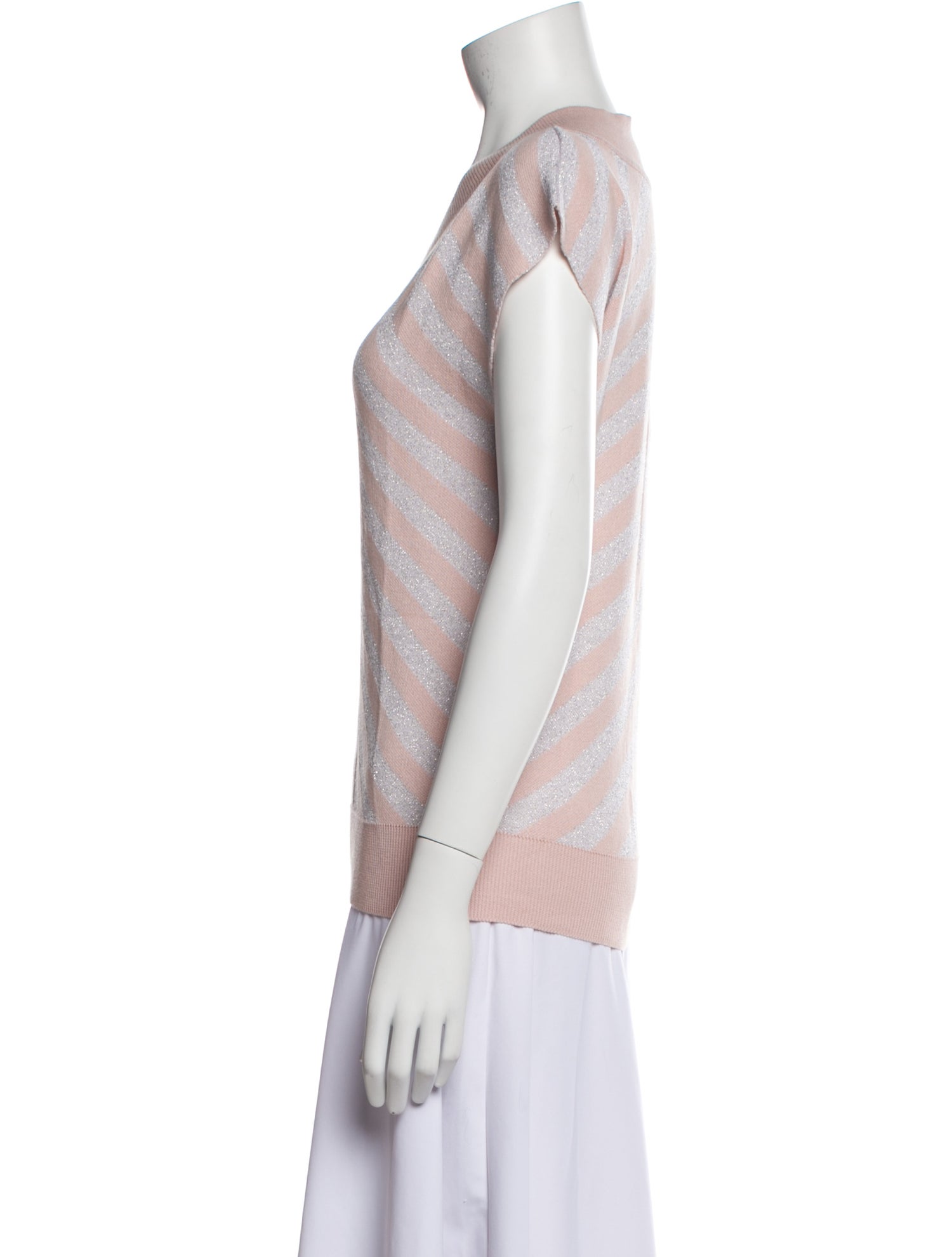 Noon By Noor Striped V-Neck Sweater w/ Tags