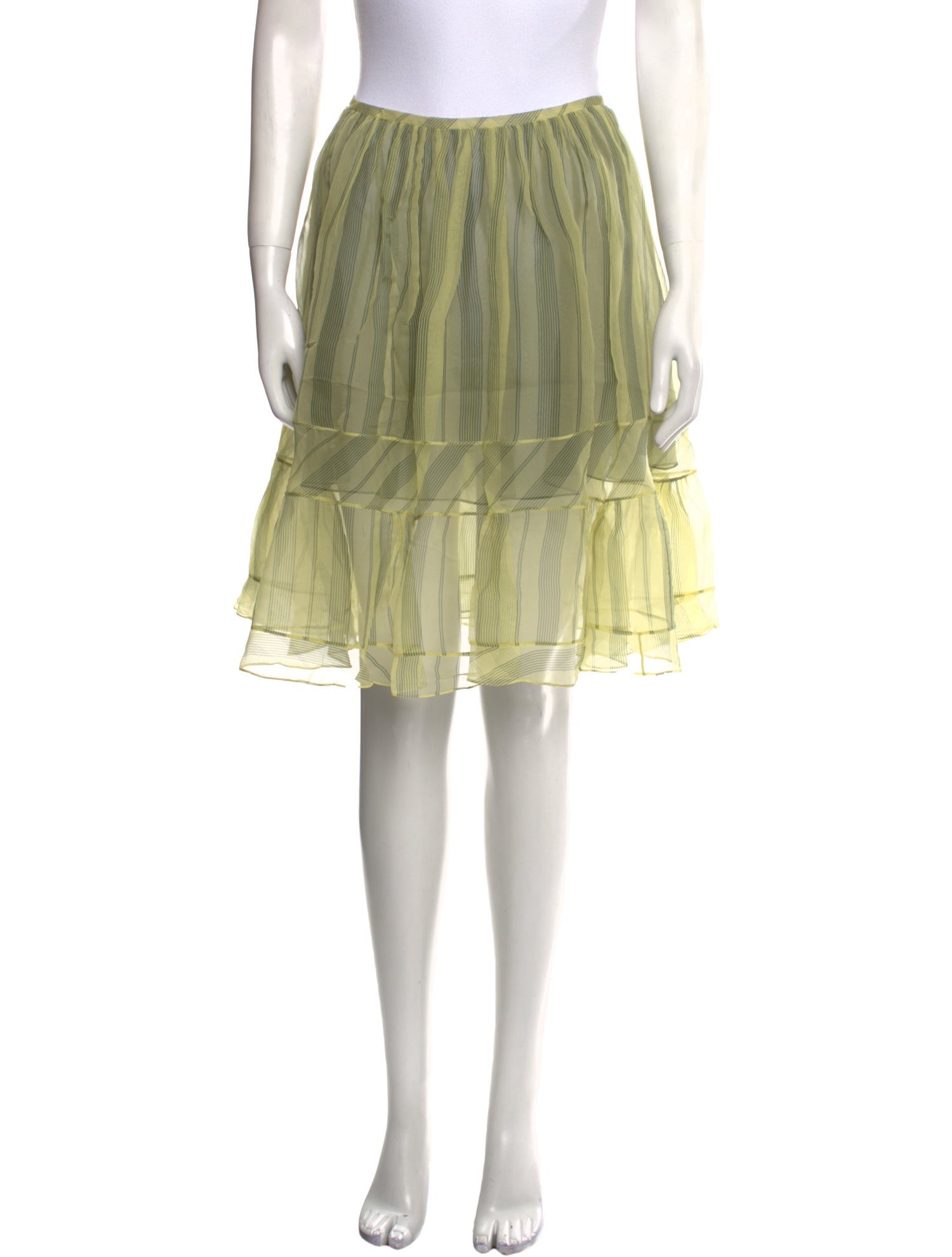 Noon By Noor Silk Knee-Length Skirt w/ Tags