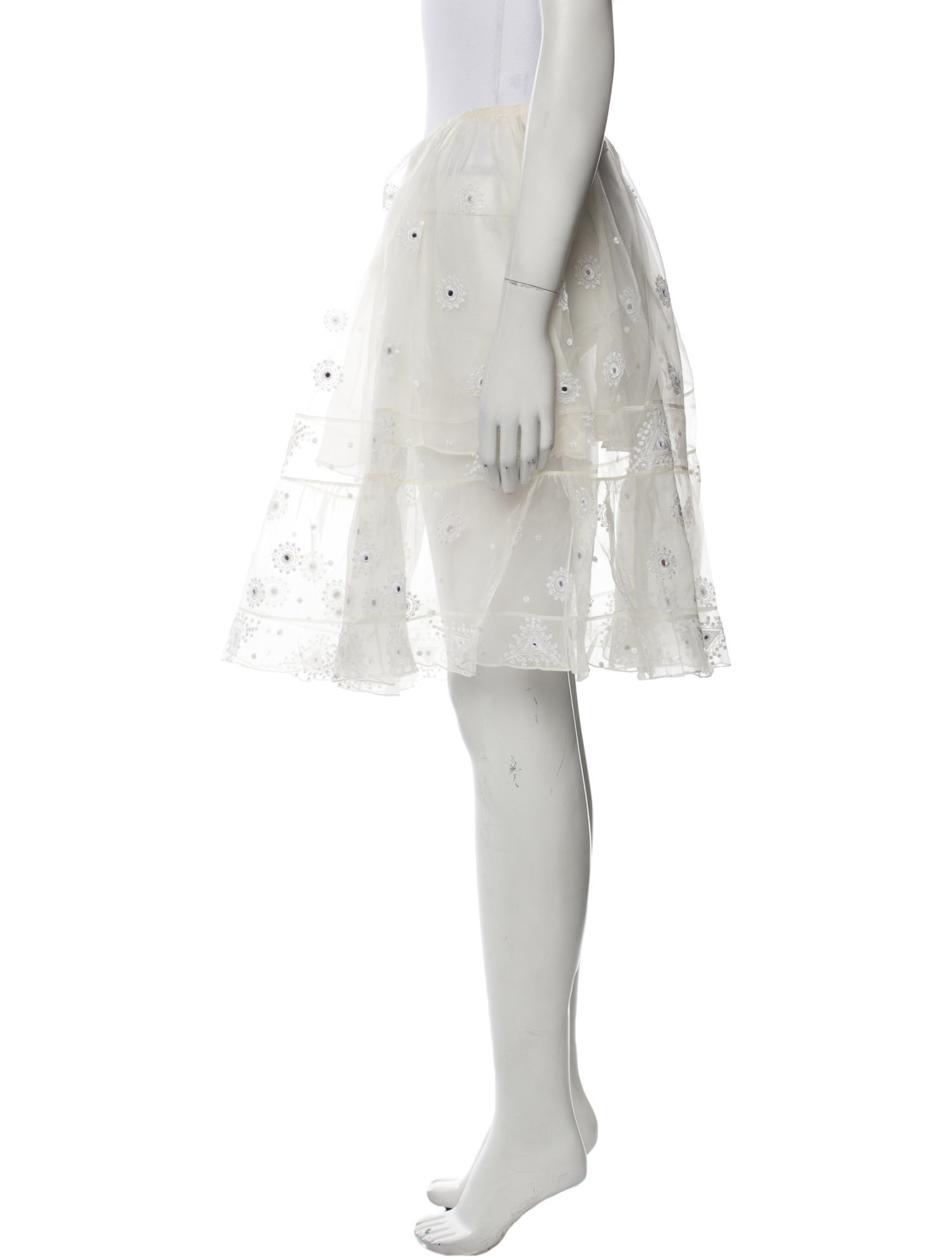 Noon By Noor Silk Knee-Length Skirt w/ Tags