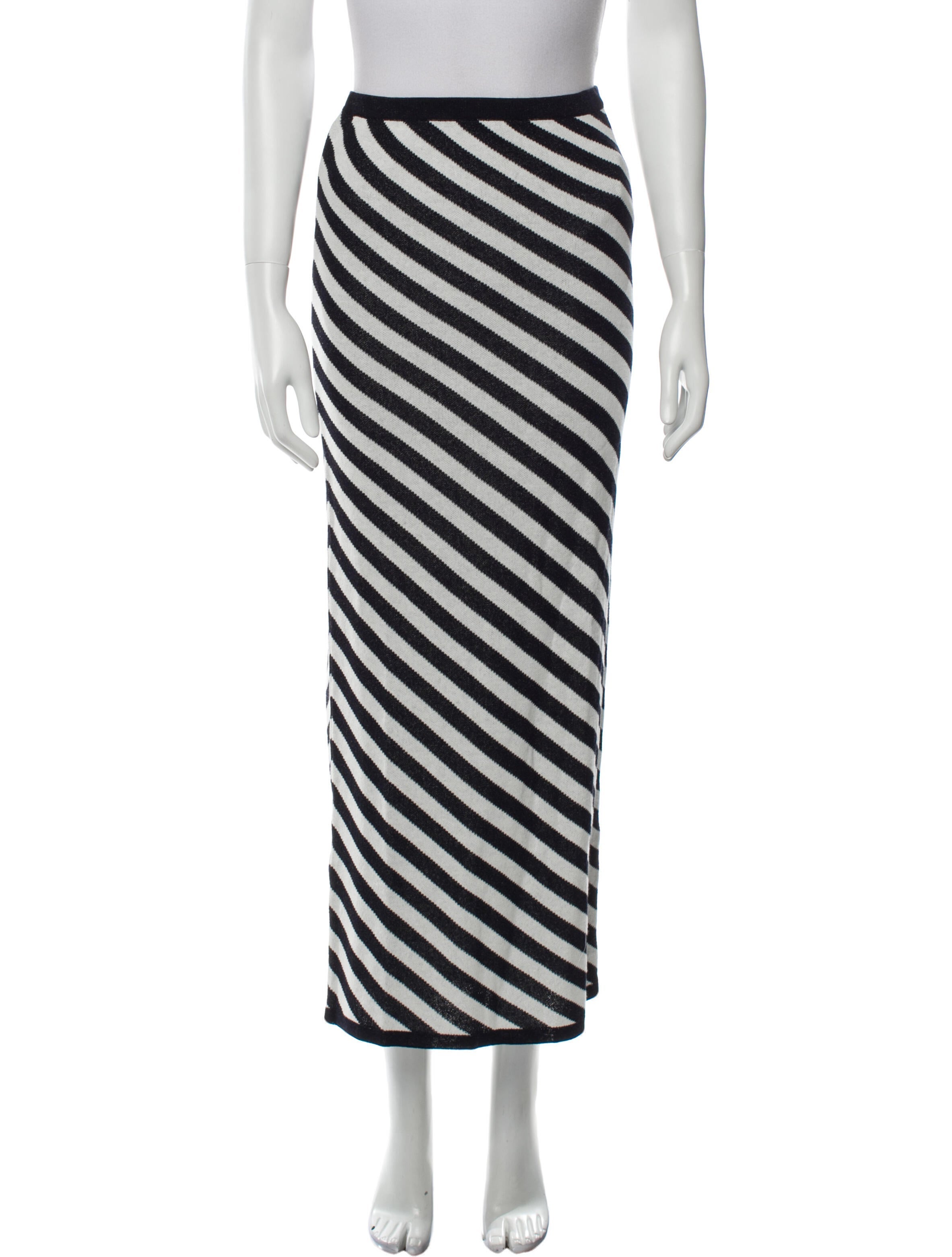 Noon By Noor Striped Midi Length Skirt w/ Tags