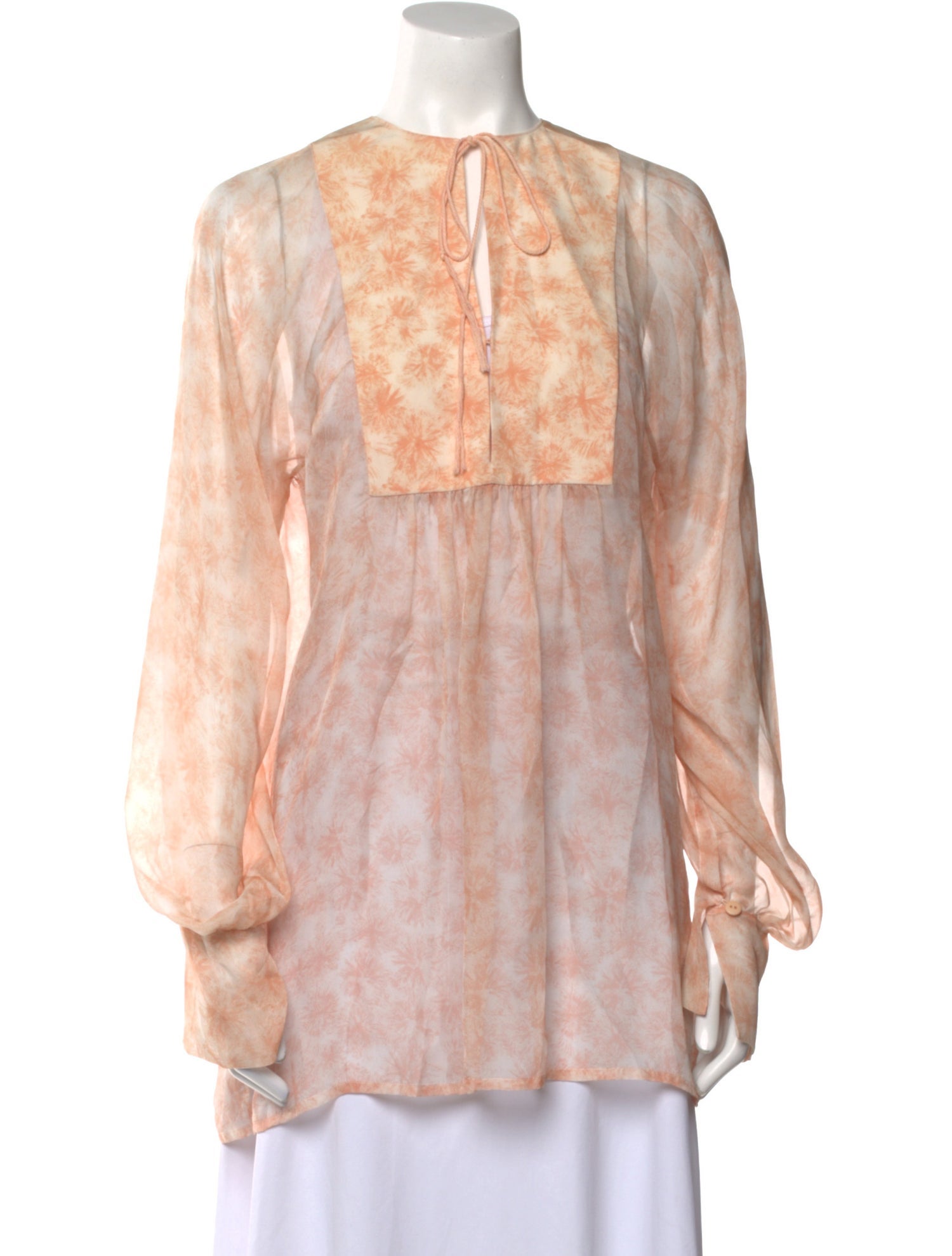 Noon By Noor Tie-Dye Print Crew Neck Tunic