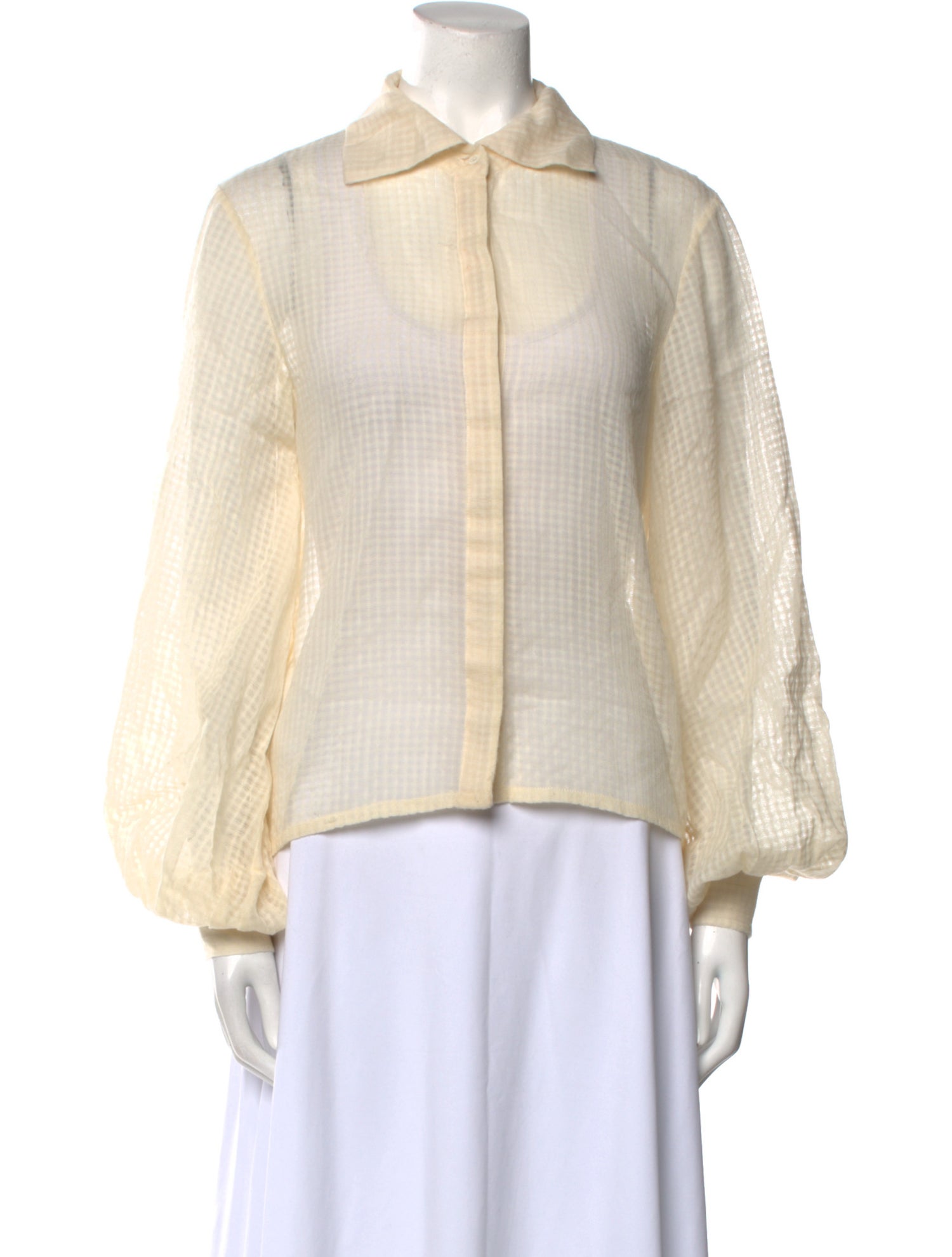 Noon By Noor Long Sleeve Button-Up Top