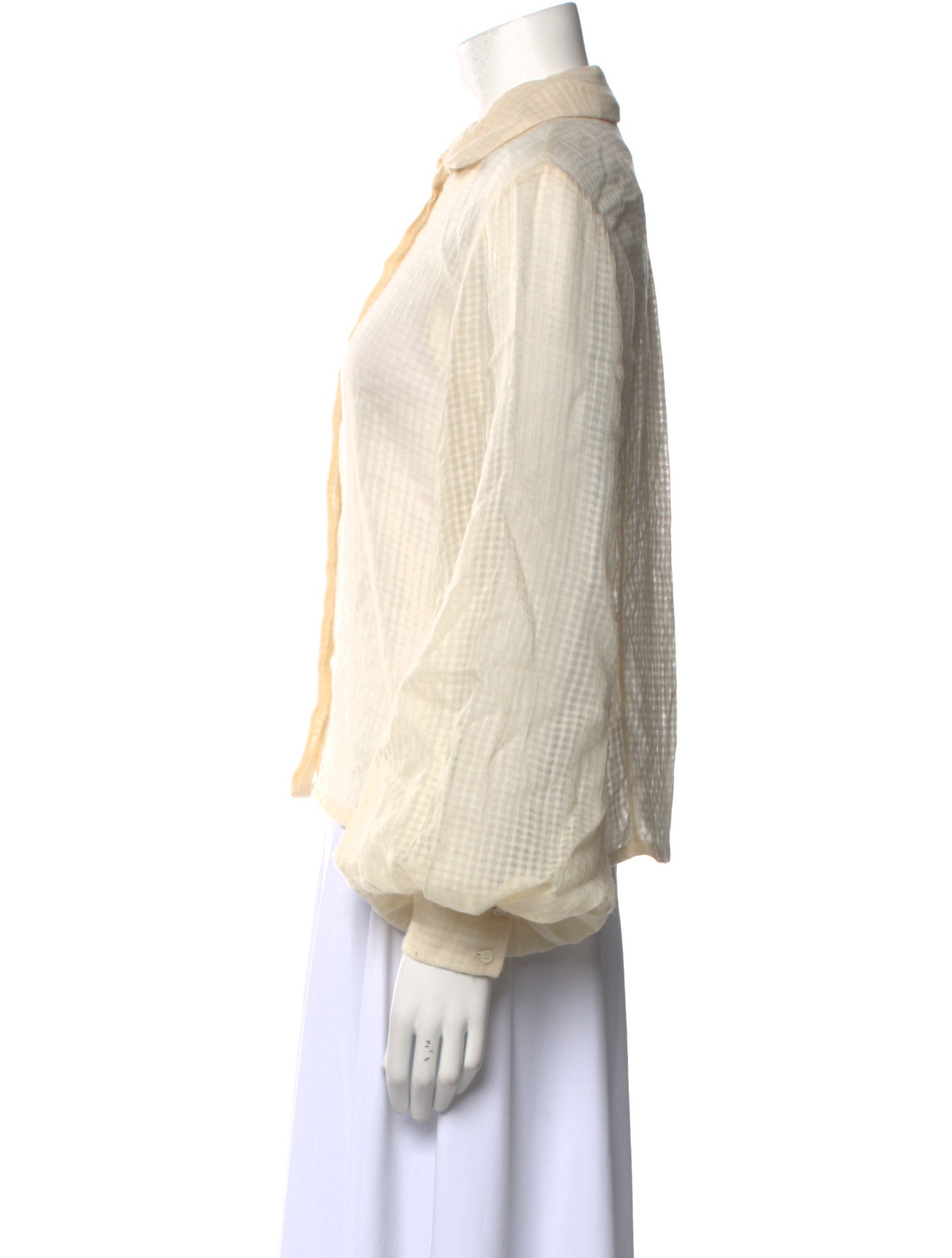 Noon By Noor Long Sleeve Button-Up Top