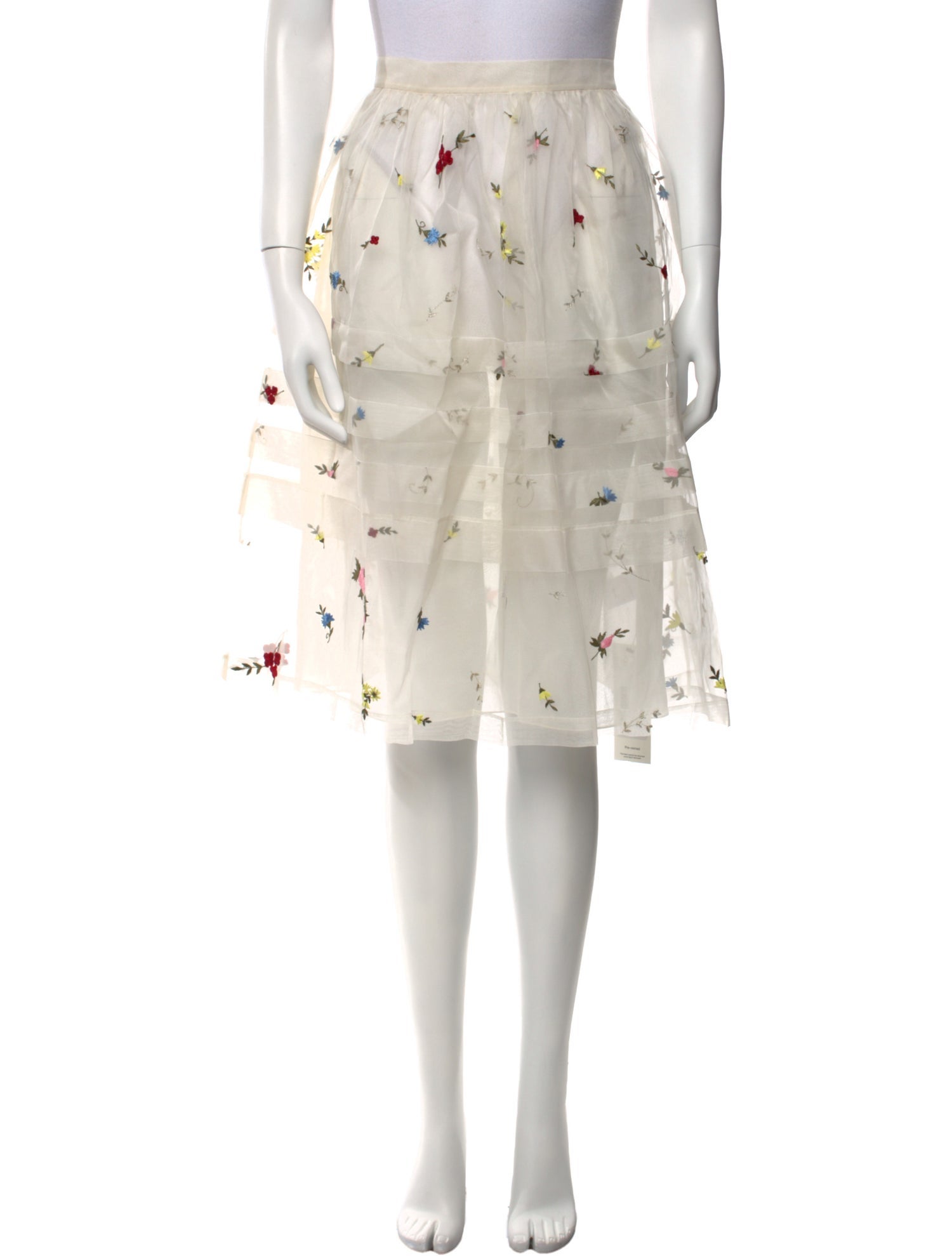 Noon By Noor Silk Knee-Length Skirt