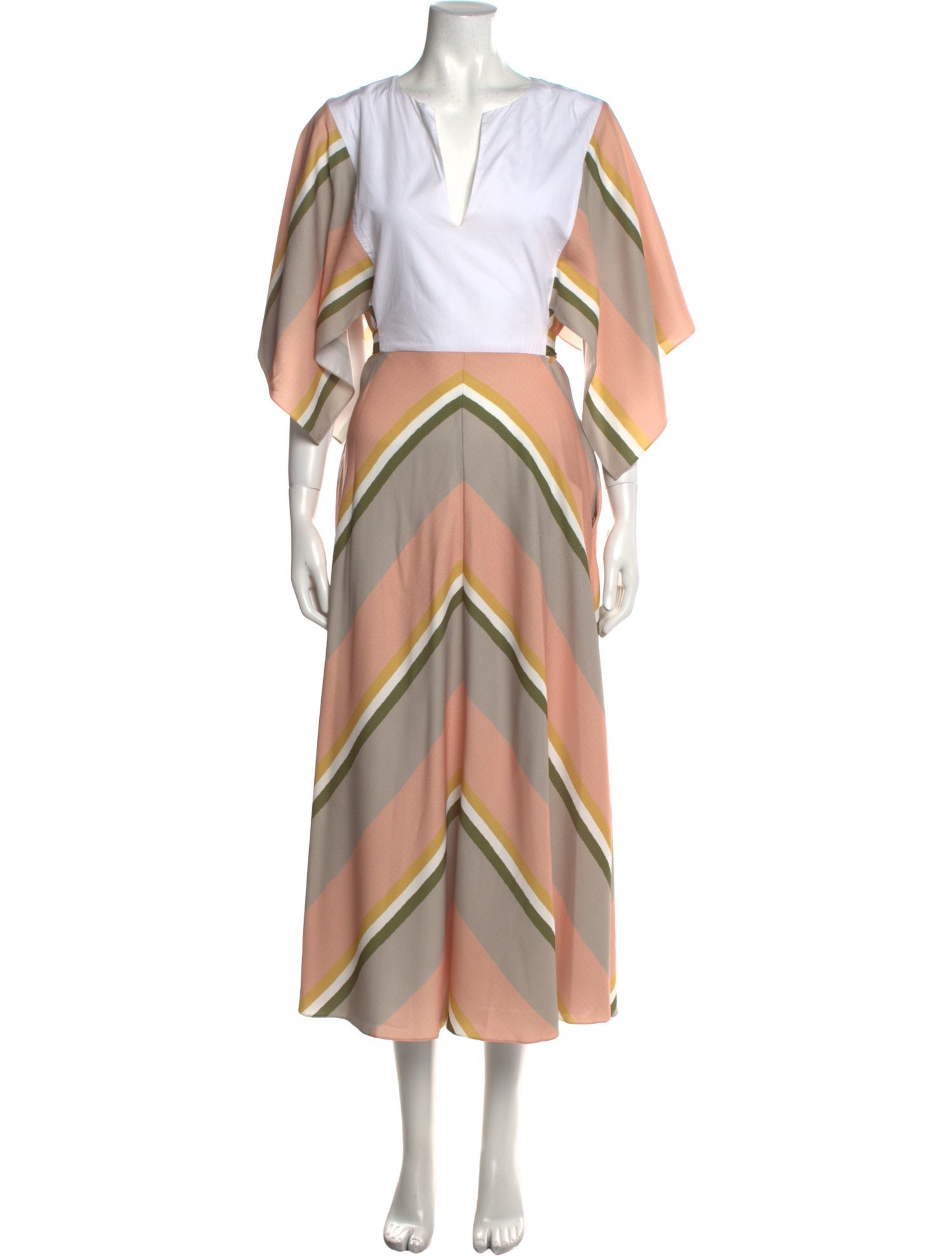 Noon By Noor Striped Long Dress