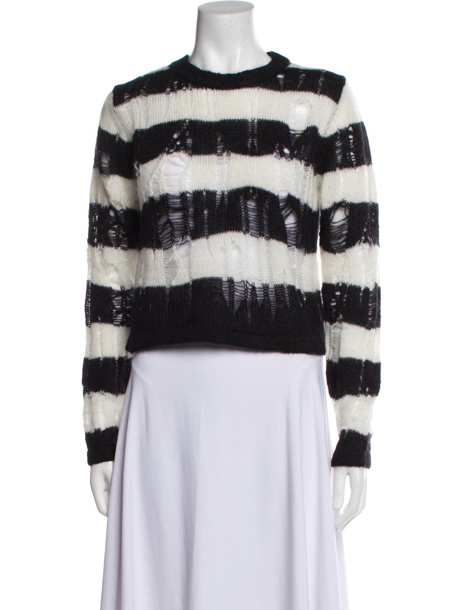 Noon By Noor Striped Crew Neck Sweater w/ Tags