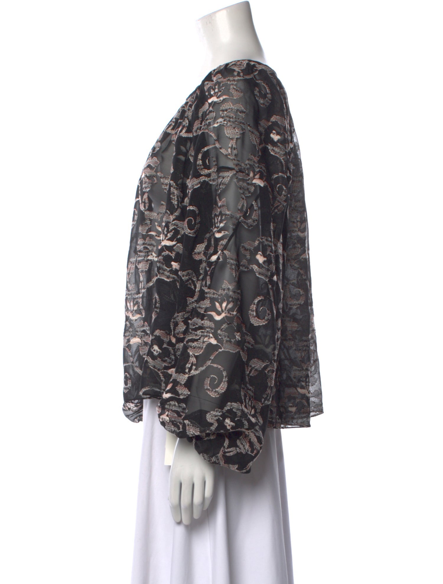 Noon By Noor Silk Printed Blouse