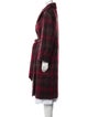 Noon By Noor Wool Plaid Print Faux Fur Coat
