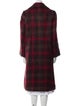 Noon By Noor Wool Plaid Print Faux Fur Coat